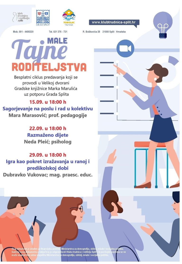 Male tajne roditeljstva: Sagorijevanje na poslu i rad u kolektivu, M. Marasović, prof. pedagogije