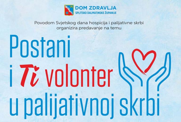 Svjetski dan hospicija i palijativne skrbi: <em>Postani i ti volonter u palijativnoj skrbi</em>