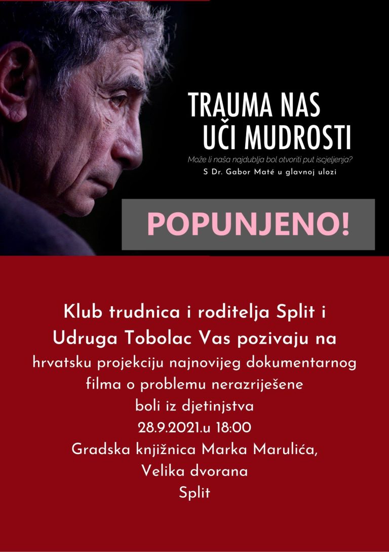 Projekcija filma <em>Trauma nas uči mudrost</em>